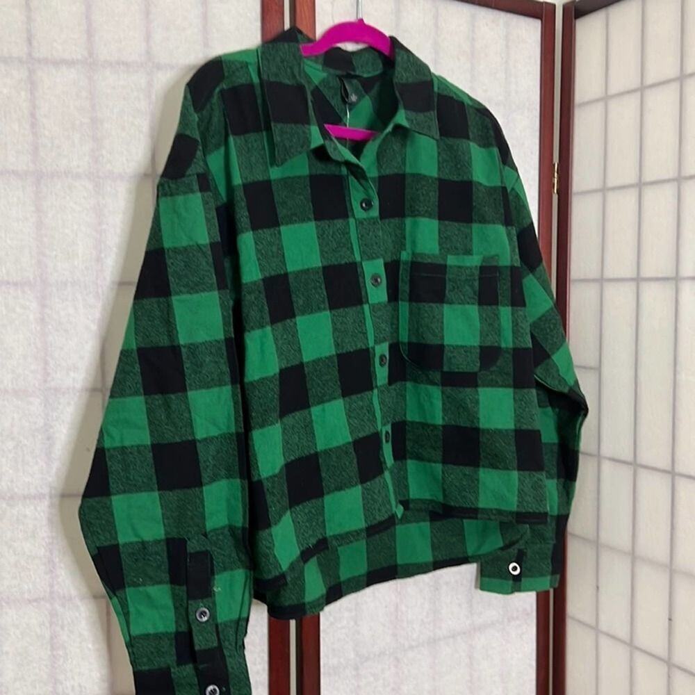 NWT WILD FABLE PLAID SHIRT SIZE XL